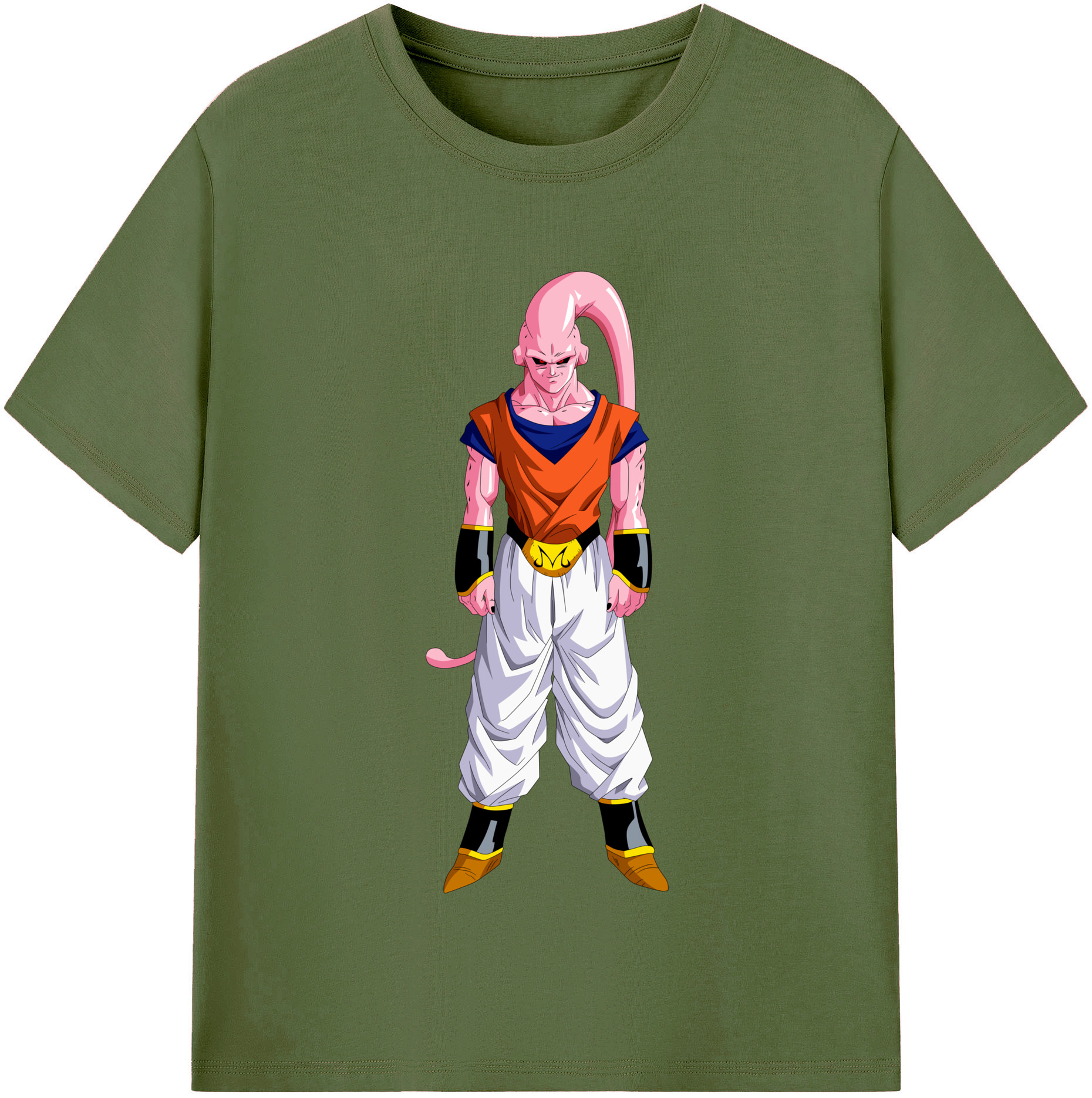 （画像用） ドラゴンボール 魔人ブウ DRAGON BALL Majin Buu 綿100％半袖Tシャツ（フロントプリント）